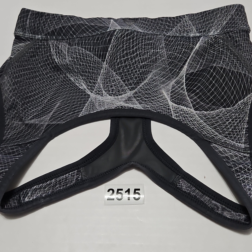 Reebok Gray & White Mesh-Pattern Racerback Sports Bra Size S - Picture 6 of 6